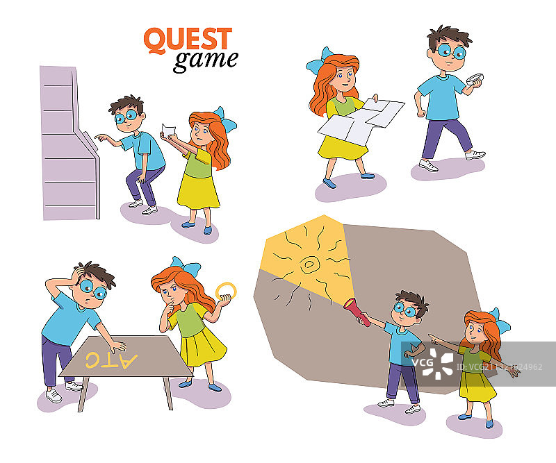 儿童场景探索游戏娱乐图片素材