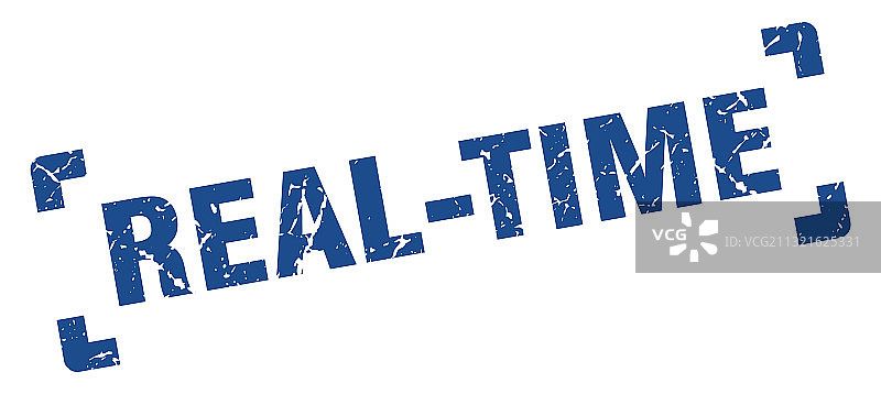 实时印章方形Grunge标志孤立图片素材