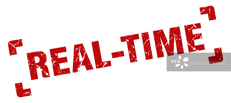 实时印章方形Grunge标志孤立图片素材