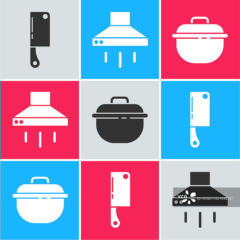 肉类切碎机、厨房抽油烟机等图片素材