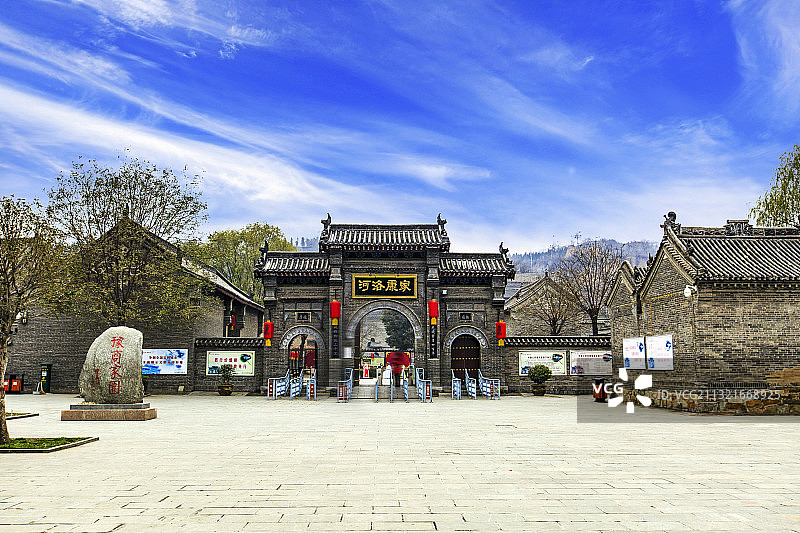 河南巩义康百万庄园大门图片素材