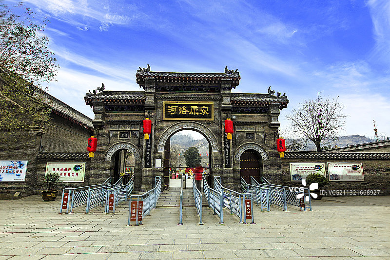 河南巩义康百万庄园大门图片素材