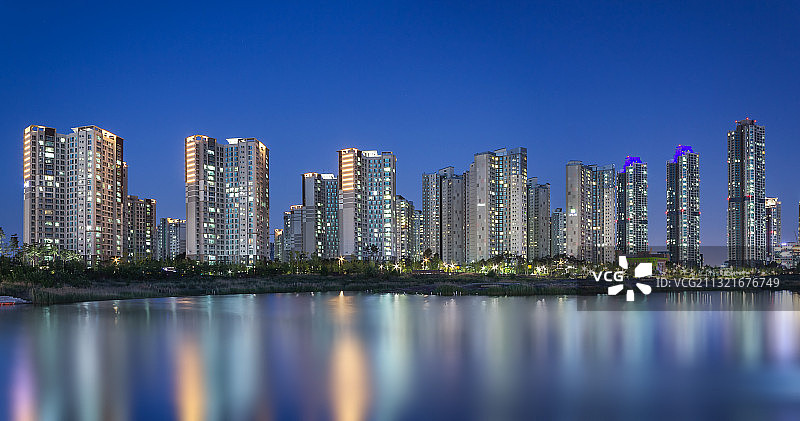 韩国，青罗国际新都市图片素材