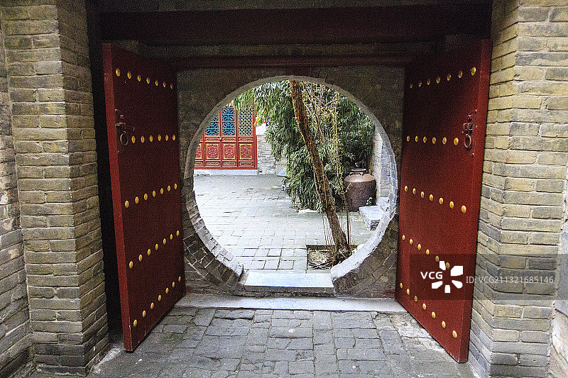 河南巩义康百万庄园主宅区相公窑图片素材