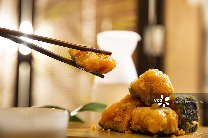 中华美食蛋黄焗南瓜图片素材