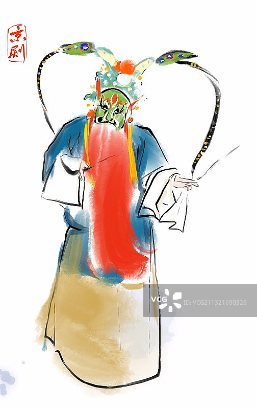 中国风京剧脸谱人物生旦净末丑图片素材