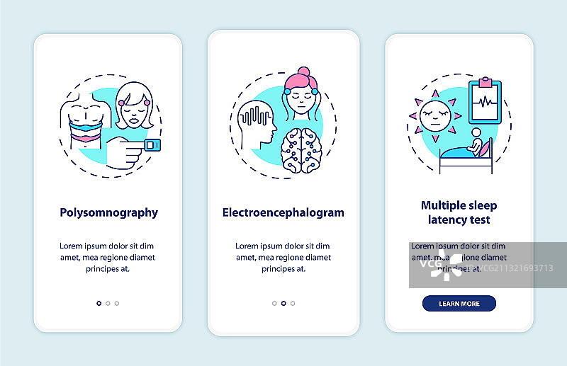 午休研究APP引导页图片素材