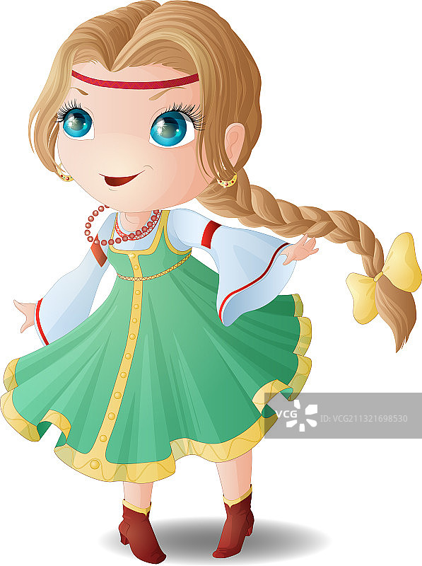 浅棕色辫子图片素材