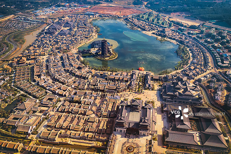 航拍铜官窑图片素材