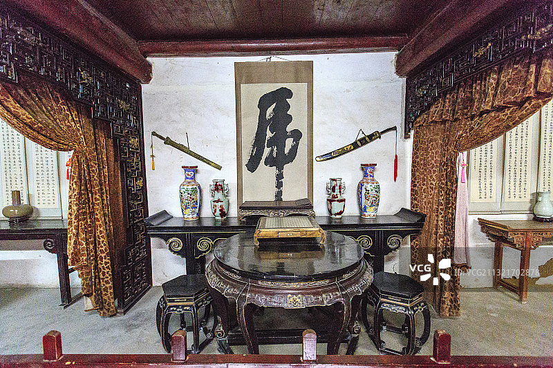 河南巩义康百万庄园主宅区武职居室图片素材