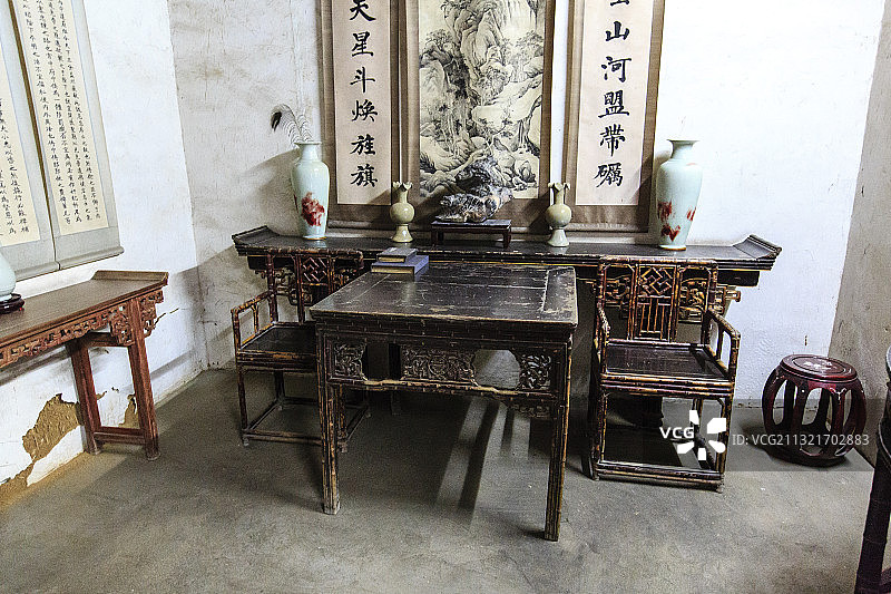 河南巩义康百万庄园主宅区武职居室图片素材