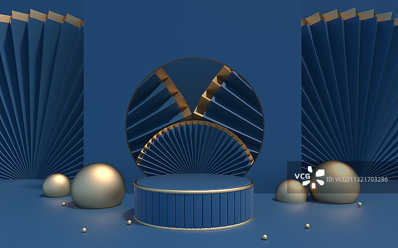 中国风创意3D三维展台图片素材