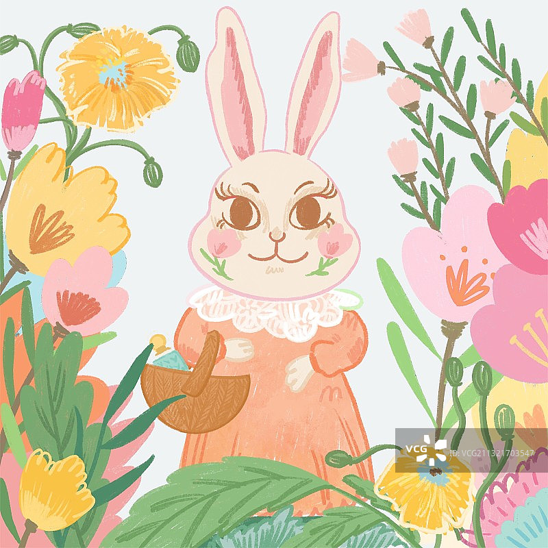 卖东西的兔子图片素材