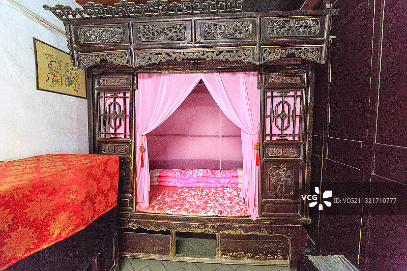 河南巩义康百万庄园主宅区一院新婚室图片素材