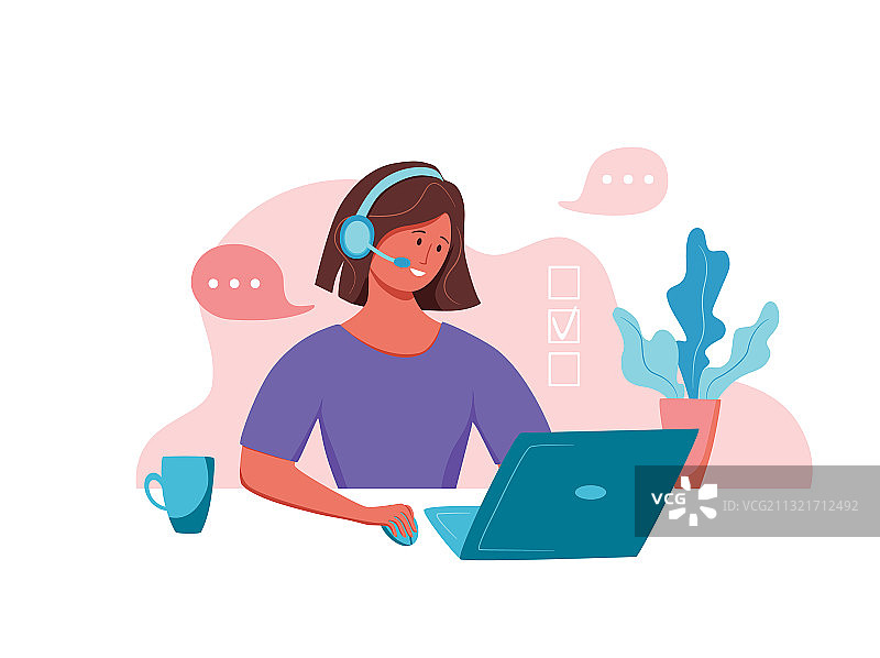 呼叫中心客服服务客户图片素材