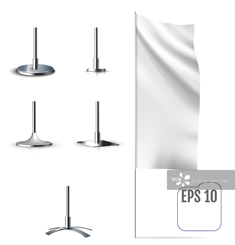 带折叠和安装的旗帜banner图片素材