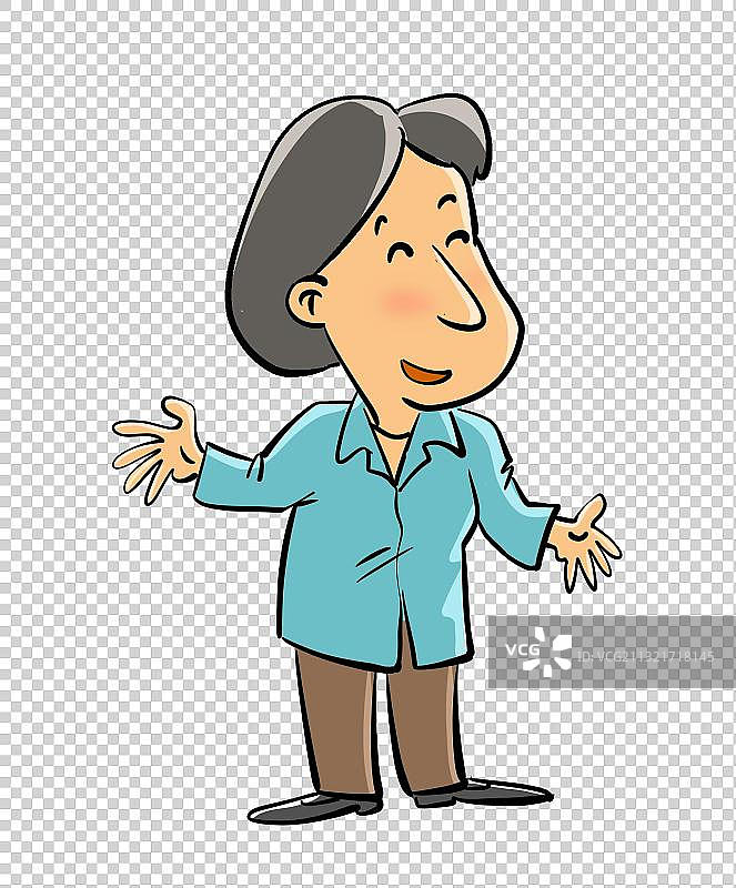 在做介绍的妇女图片素材