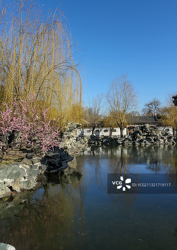 早春北京大观园 红楼梦拍摄地图片素材