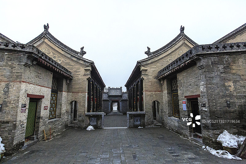 河南巩义康百万庄园南大院外景图片素材