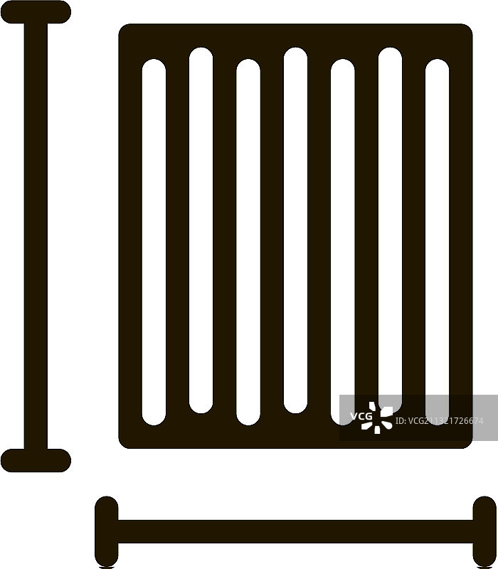 床垫宽度长度图标图片素材