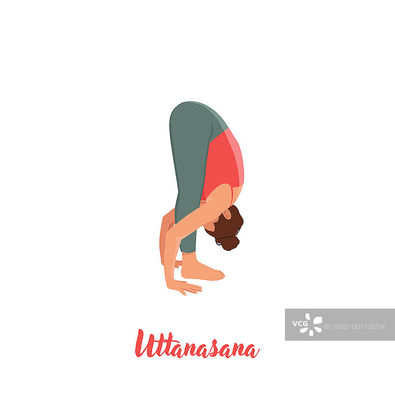 站立前屈图片素材