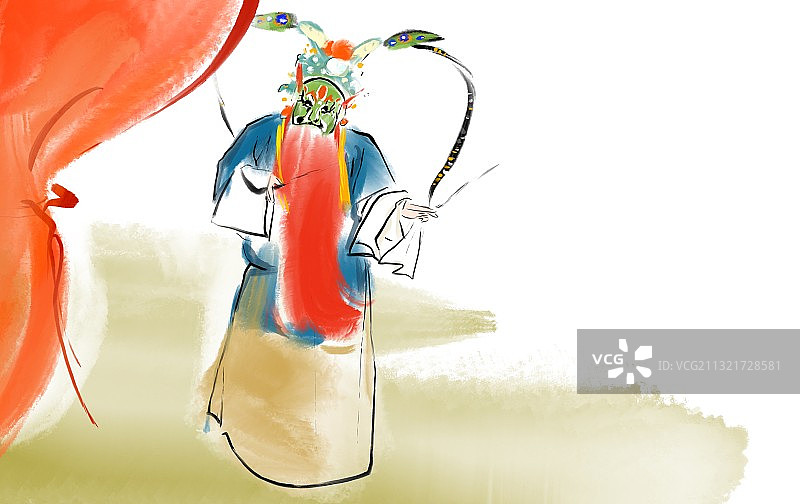 中国风京剧脸谱人物生旦净末丑图片素材