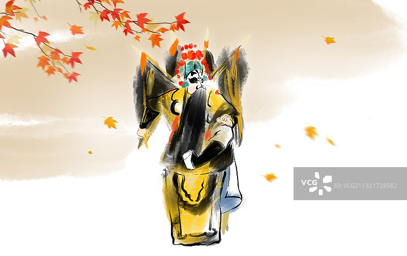 中国风京剧脸谱人物生旦净末丑图片素材