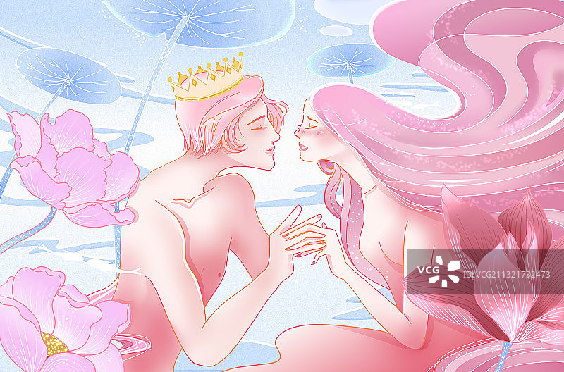 爱的海洋与你我图片素材