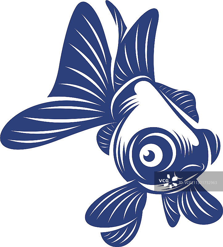 金鱼Logo设计模板金鱼图标图片素材