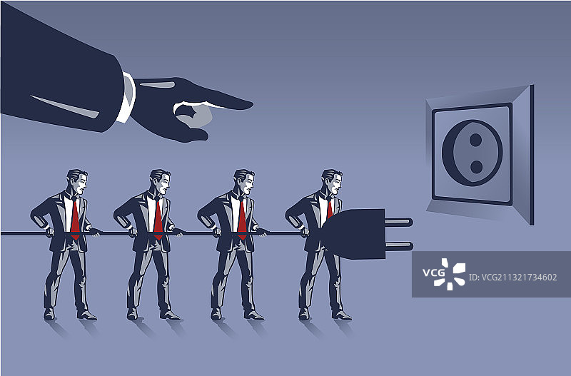 不情愿的商人被分配给上级图片素材