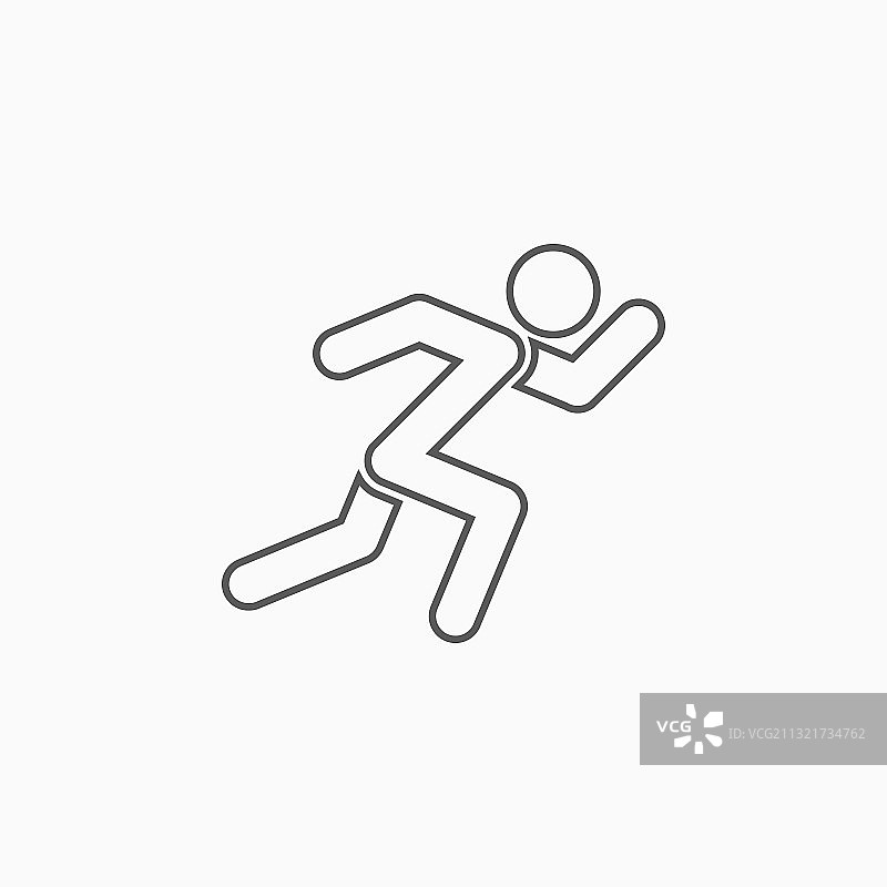 奔跑图标图片素材
