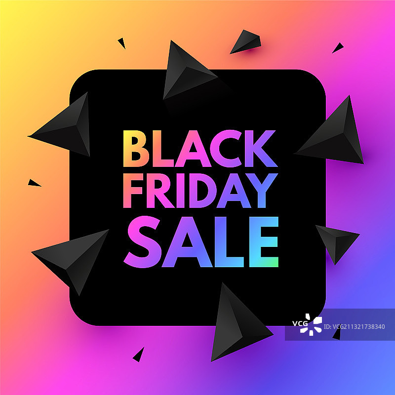 黑色星期五促销海报模板超级优惠3D图片素材