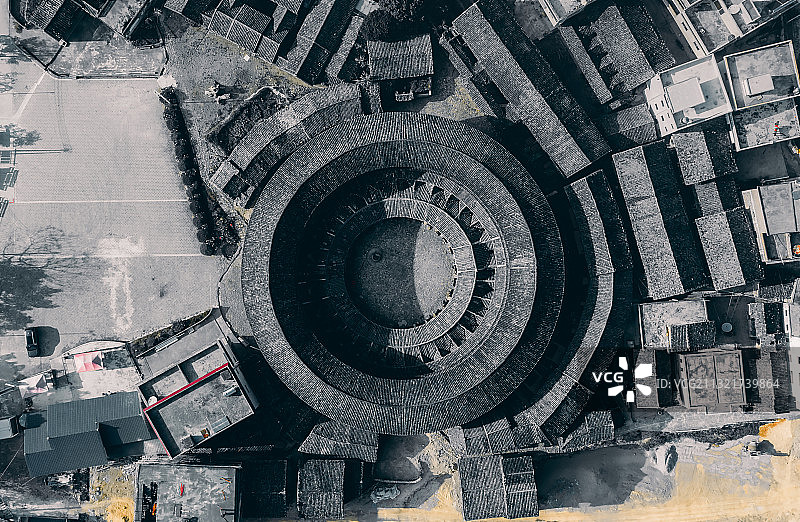 客家围垄屋图片素材