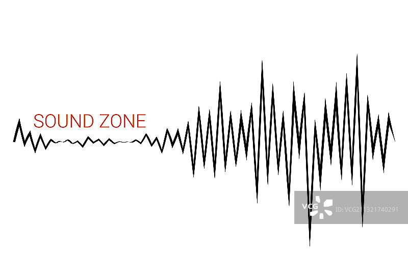 脉冲音乐播放器音频波浪标志声音图片素材