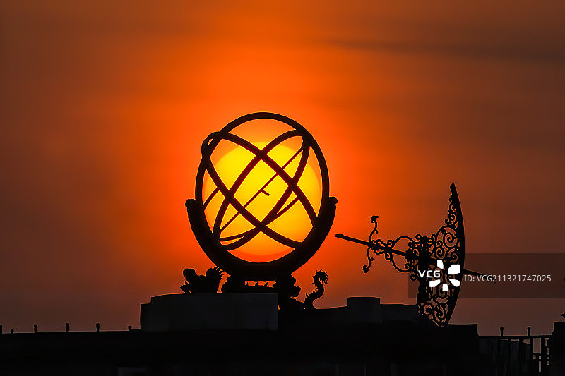 观象台观日图片素材