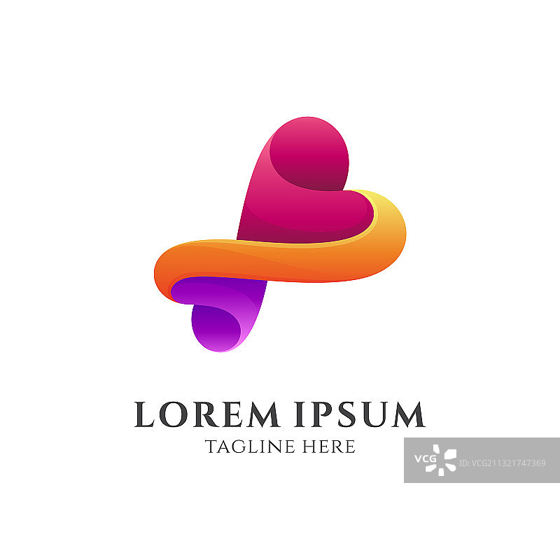 无限爱心标志图片素材