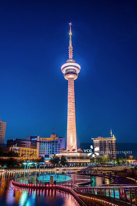 中国江苏南通濠河风景区图片素材