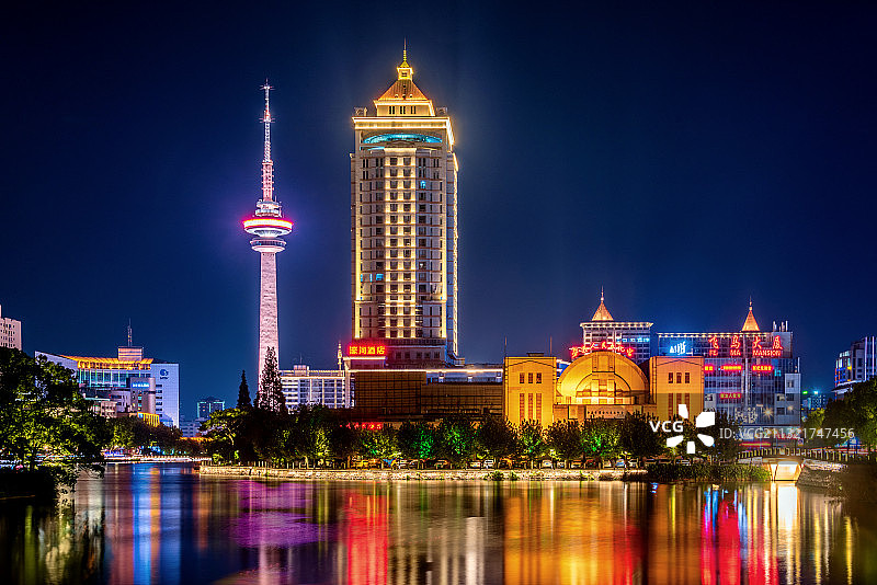 中国江苏南通濠河风景区图片素材