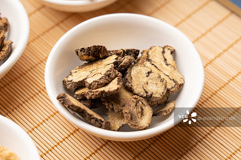 中医中药中草药川穹特写图片素材