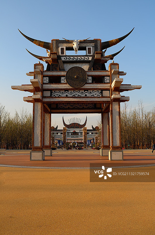 L1001321贵阳天河潭景区大门--贵阳故事街2016.5图片素材