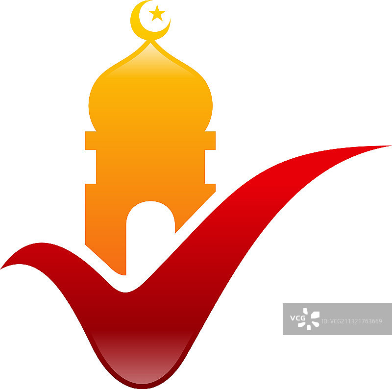 清真寺标志设计理念图片素材