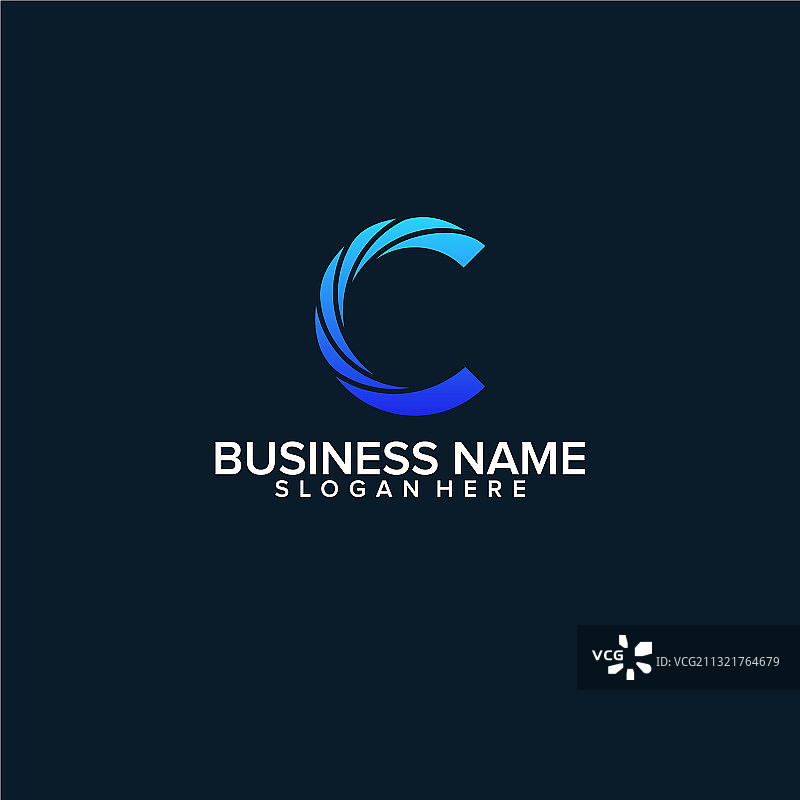 金融符号C首字母Logo图片素材