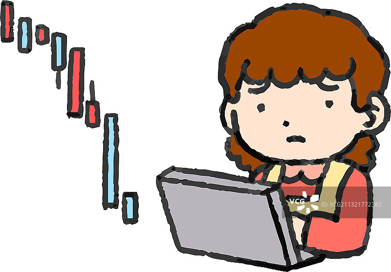 家庭主妇在投资上赔钱图片素材