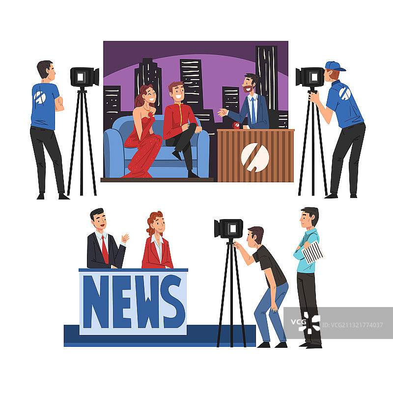 电视行业名人访谈节目图片素材