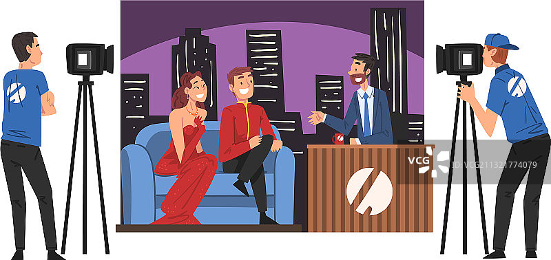 电视节目名人访谈图片素材