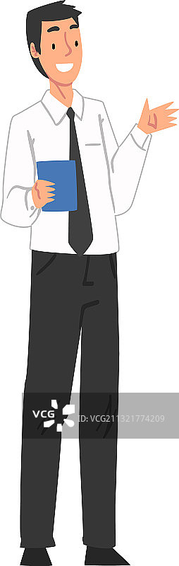 男记者或电视节目主持人角色图片素材