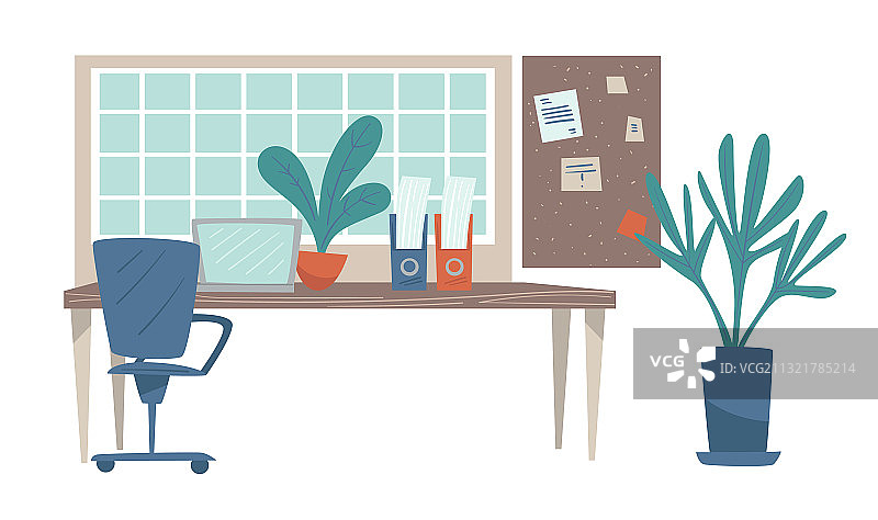 在家或办公室的办公桌和笔记本电脑图片素材