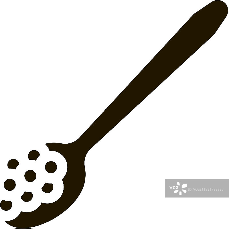 勺子上的鱼子酱图标图片素材