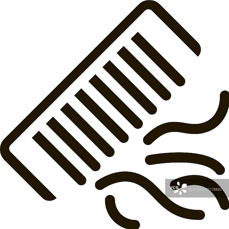 梳子掉发图标图片素材