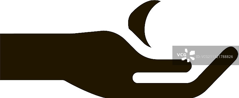 手持头发图标图片素材